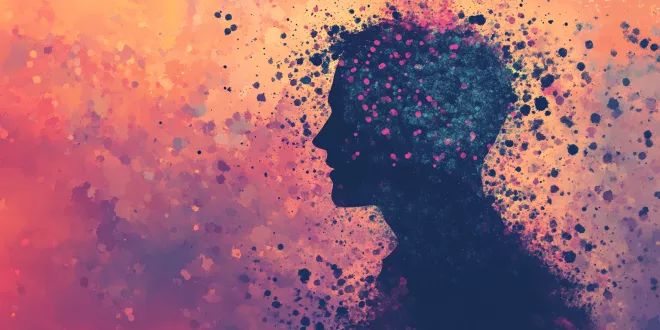 How to trigger dopamine in a man – illustration of brain activity and focus