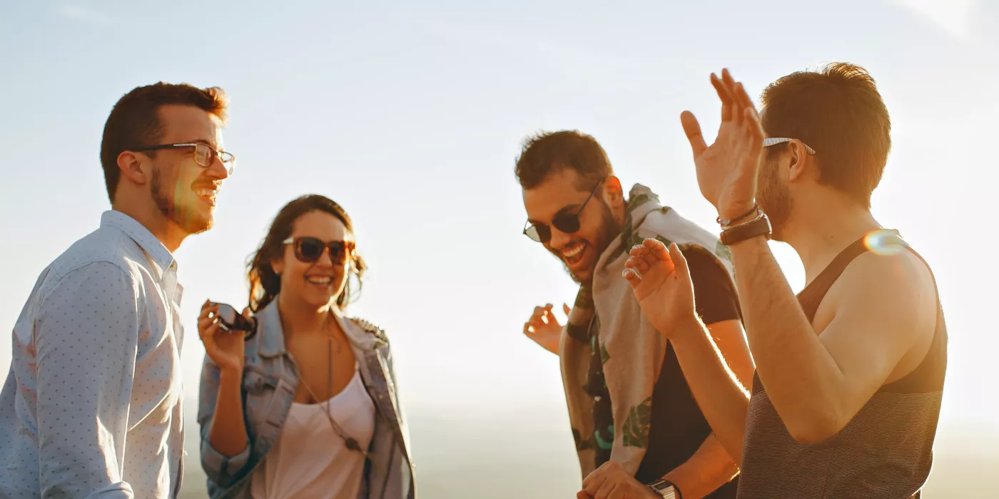Social Connections - laughing - group