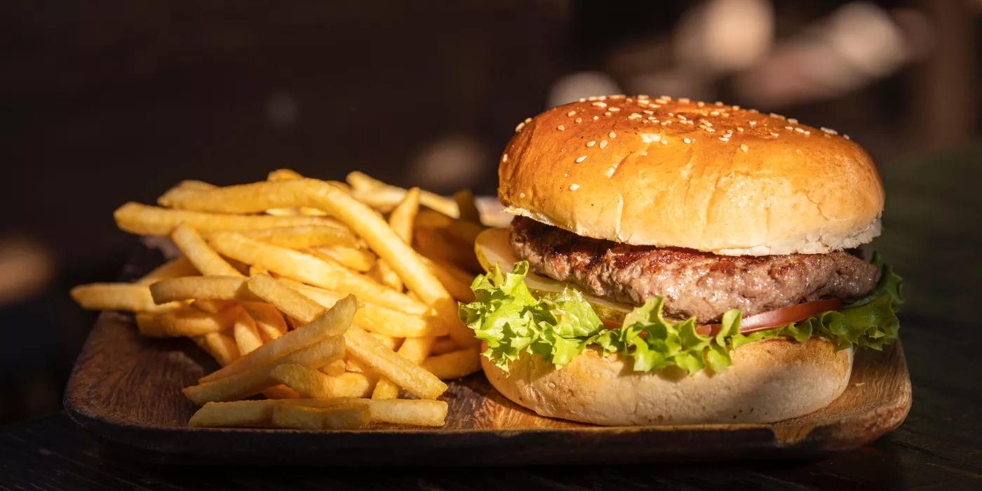 Carbohydrates: burger