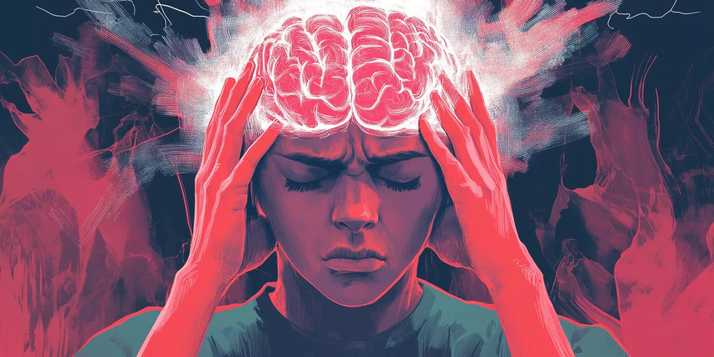 Illustration showing different types of headaches with descriptions