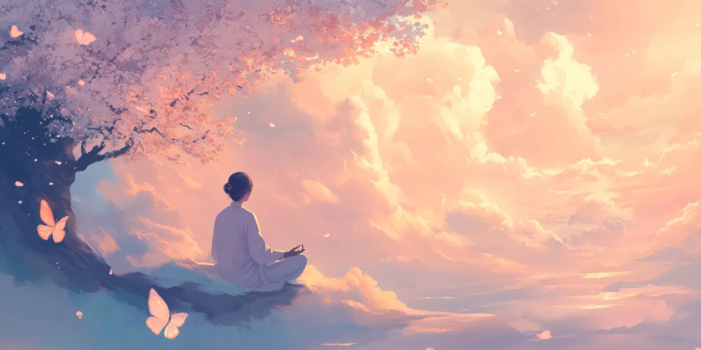 Person meditating in a calm setting, representing effective stress management and relaxation techniques.