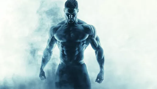 physical effects of testosterone on muscle mass and bone density, fit male figure