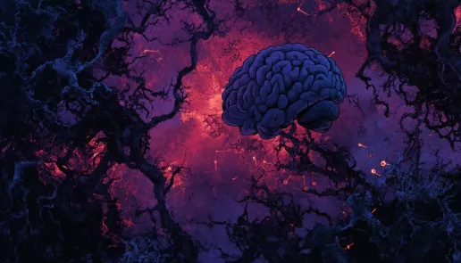 Illustration of brain highlighting dopamine pathways and the effects of alcohol on the reward system