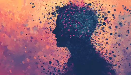 How to trigger dopamine in a man – illustration of brain activity and focus