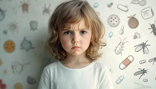 Realistic banner image showing a person in a kitchen checking food labels, highlighting everyday food allergy management